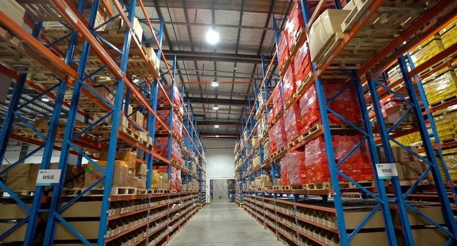 Auto parts warehouse overview